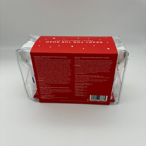 Ready for the Road Travel Essentials Kit, Gold Bond Wet Ones Welly Olive & June - Picture 2 of 3